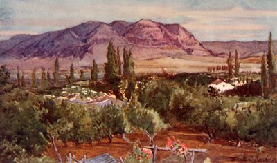 Der Berg der Versuchung von Jericho, 1902 von John Fulleylove