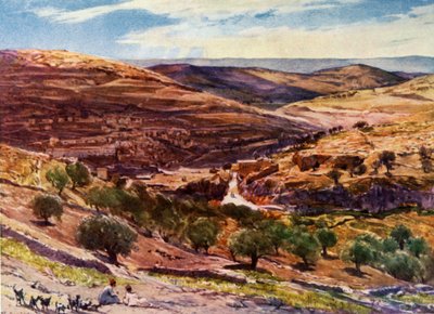 Das Tal von Hinnom mit dem Hügel des Anstoßes, 1902 von John Fulleylove