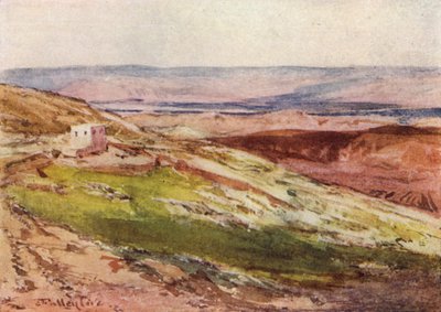 Das Jordantal vom Ölberg aus von John Fulleylove