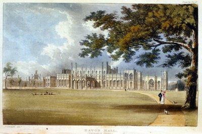 Eaton Hall, Eingangsfront, aus Ackermanns 