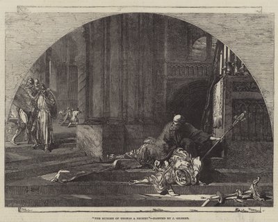 Die Ermordung von Thomas A Becket von John Gilbert