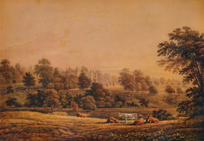 Ansicht von Aldenham Abbey: Hertfordshire, 18.-19. Jahrhundert, 1935 von John Glover