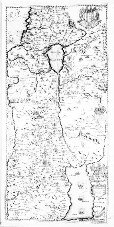Eine Karte von Samaria, aus 