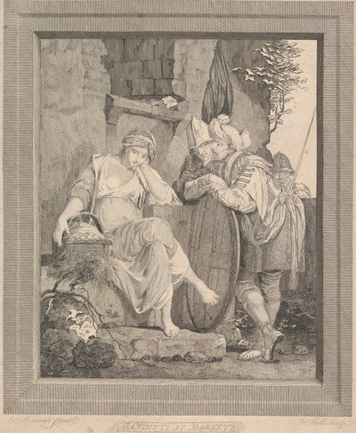 Banditen auf dem Markt (Nummer 41 des Katalogs Mortimer Ausstellung 1968) von John Hall