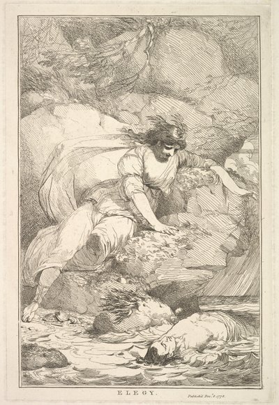 Elegie aus Fünfzehn Radierungen Sir Joshua Reynolds gewidmet von John Hamilton Mortimer