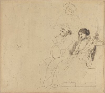 Studie für "Die rustikalen Tänzer" von John Hamilton Mortimer