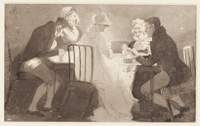 Gruppe an einem Tisch, 1806 von John Harden