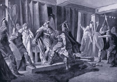 Versuchtes Attentat auf König Edwin von Northumbria 626 n. Chr. von John Harris Valda
