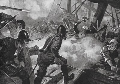 Die Schlacht von Lepanto von John Harris Valda