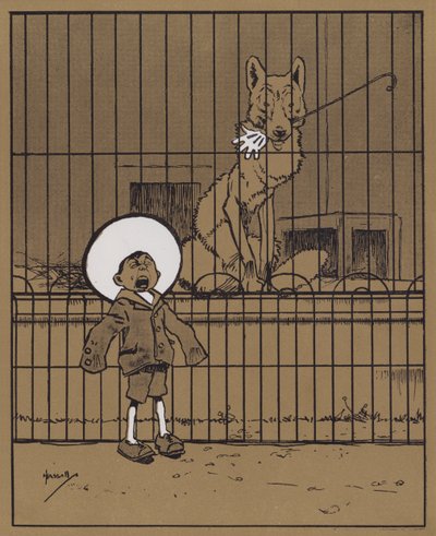 "Besuchern, die ihre Hände durch die Gitter stecken, wird geraten, darauf zu achten, dass sie sie zurückbekommen" von John Hassall