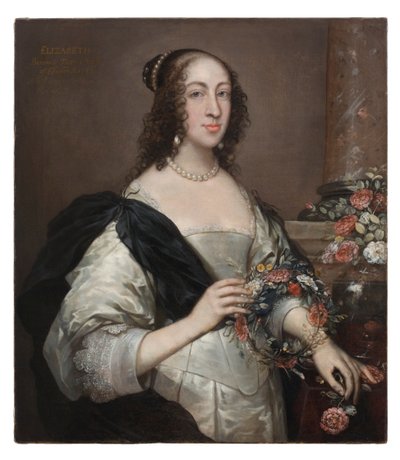 Elizabeth Wray, Baroness Norris, ca. 1638, übermalt ca. 1645 von John Hayls