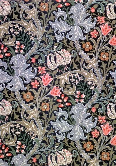 Golden Lily, Tapete entworfen von John Henry Dearle für Morris and Company, 1897 von John Henry Dearle