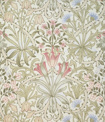 Persische Tapete, entworfen von John Henry Dearle (1860-1932) für Morris and Company von John Henry Dearle