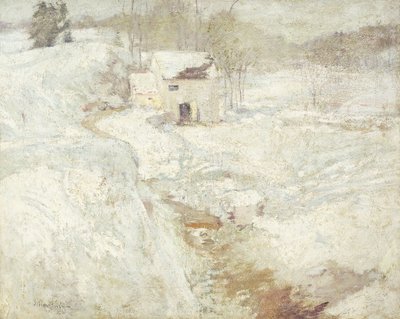 Winterlandschaft, 1890er von John Henry Twachtman