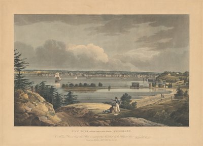 New York von den Höhen bei Brooklyn von John Hill, after William Guy Wall