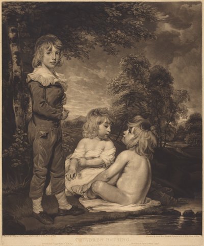 Badende Kinder (Die Hoppner-Kinder) von John Hoppner