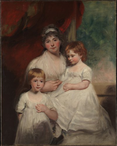 Mrs. John Garden (Ann Garden, 1769–1842) und ihre Kinder, John (1796–1854) und Ann Margaret (geboren 1793) von John Hoppner