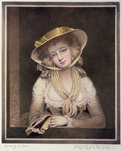 Porträt von Sophia Western, graviert von J.R. Smith, 18. Jahrhundert von John Hoppner