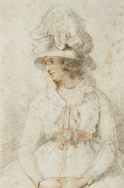 Porträt einer Dame, 1780er Jahre von John Hoppner