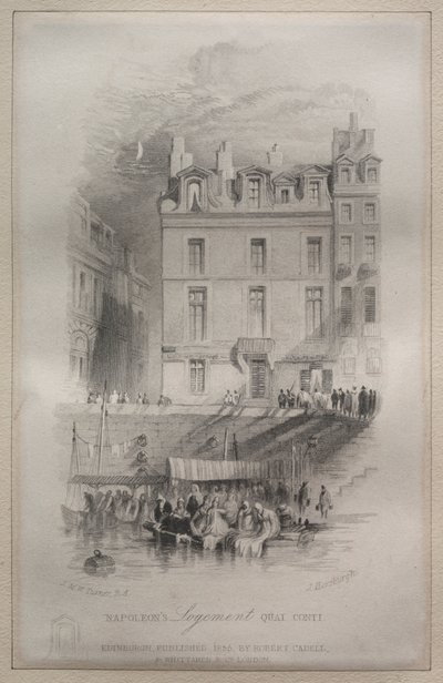 Napoleons Unterkunft, Quai Conti von John Horsburgh