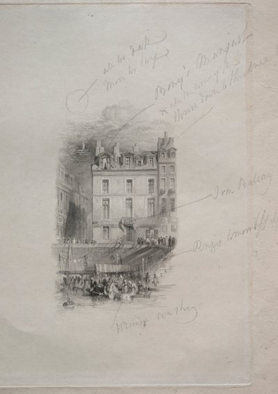Napoleons Unterkunft, Quai Conti, 1836 von John Horsburgh