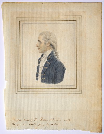 Porträt von Sir Captain West of the Dutton Indiaman, 1785 von John I. smart