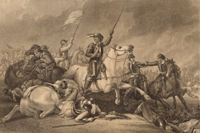 Cromwell in der Schlacht von Marston Moor von John J Crew