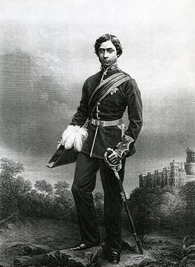 Albert Edward, Prinz von Wales (gestochen von D.J. Pound aus einem Foto, aus 