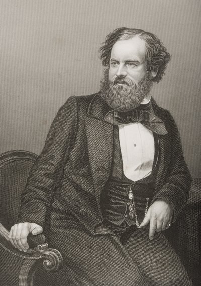 Albert Smith (1816-60), graviert von D.J. Pound nach einem Foto, aus 