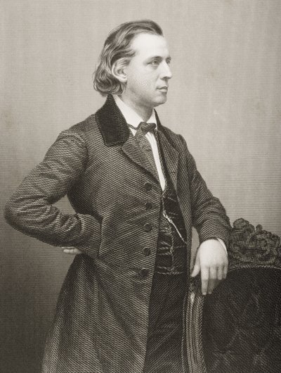 Henry Ward Beecher (1813-1887), graviert von D.J. Pound nach einem Foto, aus 