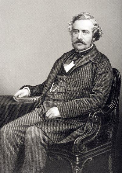 Martin Farquhar Tupper (1810-89) graviert von D.J. Pound nach einem Foto, aus 