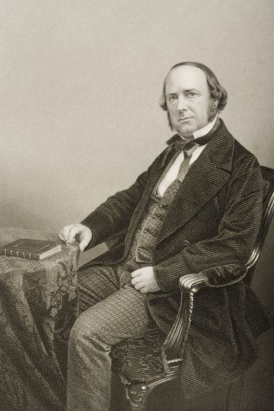 Thomas Wright (1810-77) graviert von D.J. Pound nach einem Foto, aus 