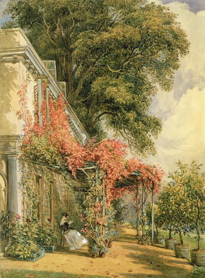 Gartenfront des Hauses von Mr. Robert Vernon in Twickenham von John James Chalon