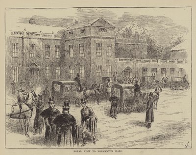 Königlicher Besuch in Normanton Hall von John Jellicoe