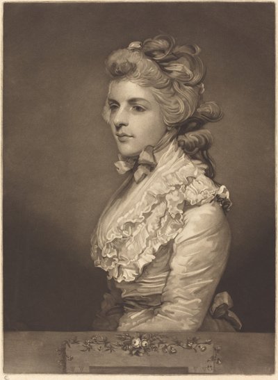 Miss Kemble in einem weißen Kleid von John Jones after Sir Joshua Reynolds