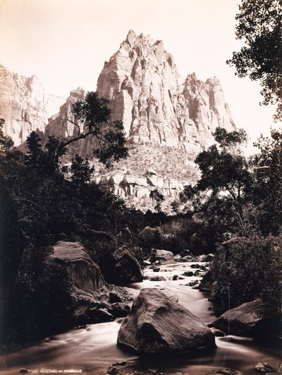 Eagle Crag, Rio Virjen, Utah von John K. Hillers