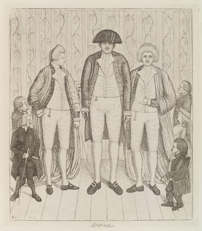 Charles Byrne; James Burnett, Lord Monboddo; William Richardson; John Bell; Baillie Kyd von John Kay von John Kay