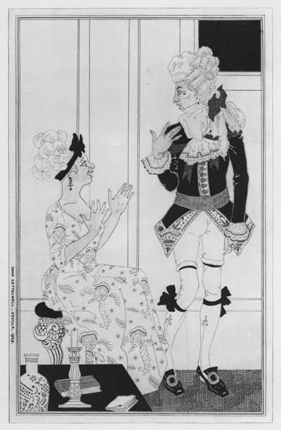 Illustration für Love for Love von William Congreve von John Kettelwell