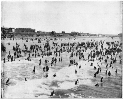 Strand in Atlantic City, New Jersey, USA, spätes 19. Jahrhundert von John L. Stoddard