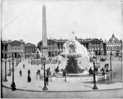 Place de la Concorde, Paris, späte 19. Jahrhundert von John L. Stoddard