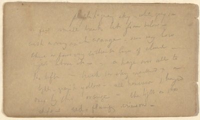 Farbnotizen von John La Farge