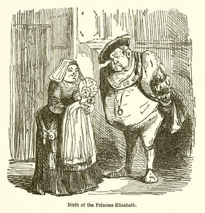 Geburt der Prinzessin Elizabeth von John Leech