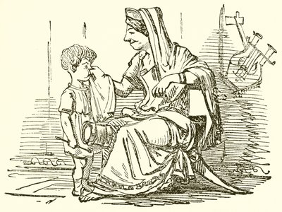 Cornelia, Mutter der Gracchi von John Leech