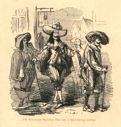 Seine gnädige Majestät Karl I., leiht sich Geld, 1897 von John Leech