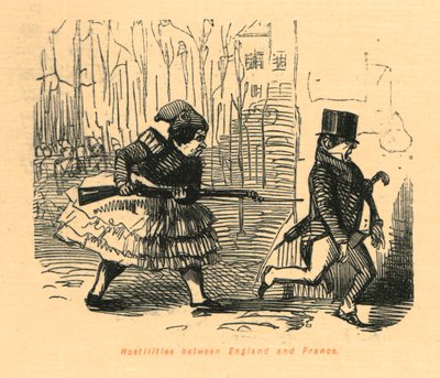 Feindseligkeiten zwischen England und Frankreich, 1897 von John Leech