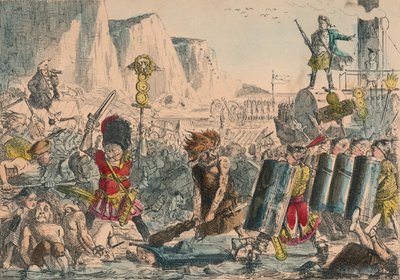 Landung von Julius Caesar, 1850 von John Leech