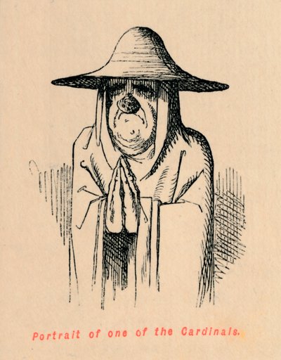 Porträt eines der Kardinäle, ca. 1860 von John Leech