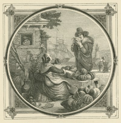 Wie Melonen, Freunde gibt es viele, aber nicht einmal einer von zwanzig ist gut (Gravur) von John Leighton