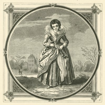 Keiner kann sein Kleid von Flecken reinigen, aber einige Makel bleiben (Stich) von John Leighton