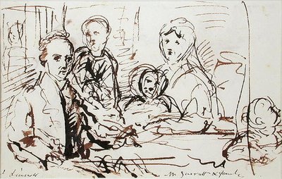 William Albin Garratt und Familie von John Linnell